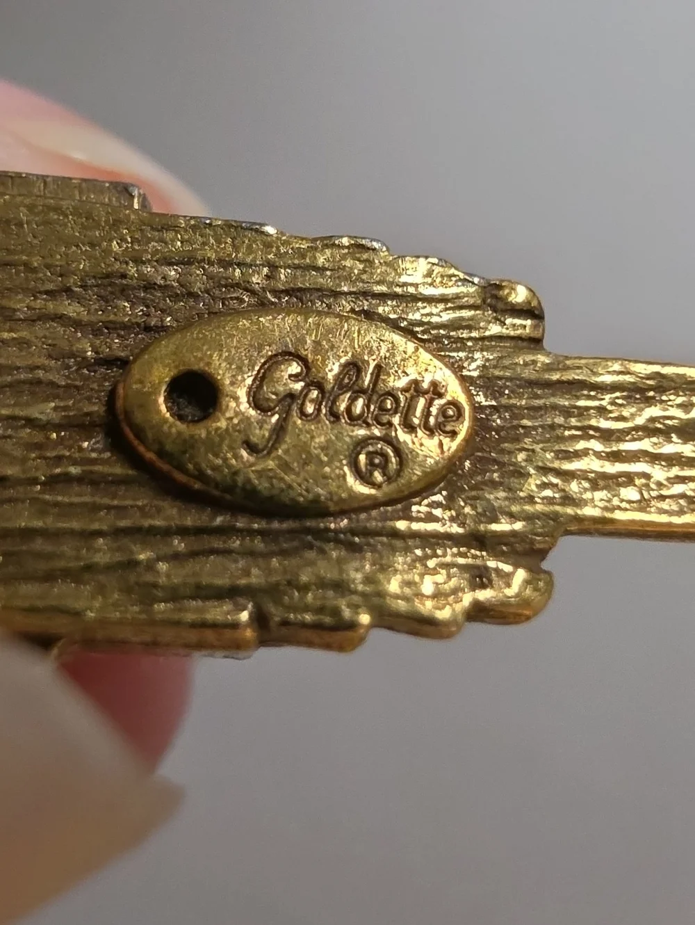 Vintage Goldette  Victorian Revival Lantern Brooch